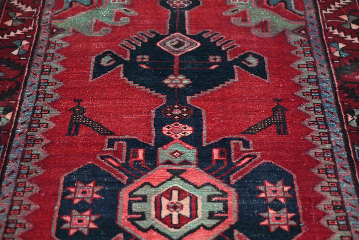 red Medium rug 3' 6" x 8' 10"