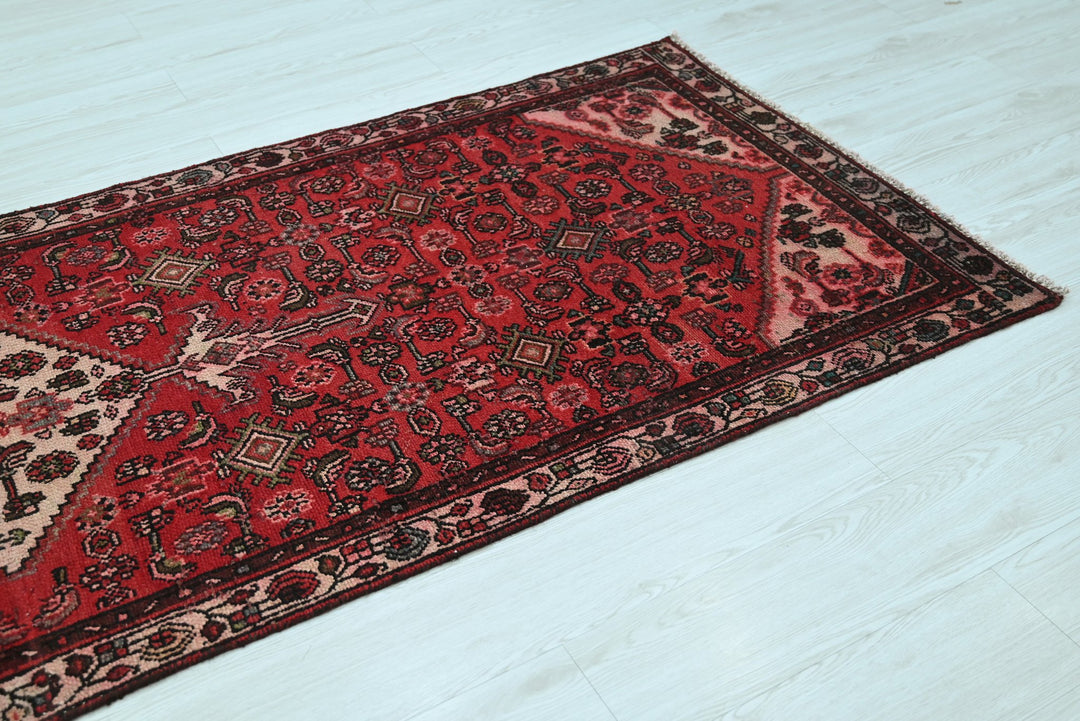 red Runner rug 3' 2" x 9' 1"