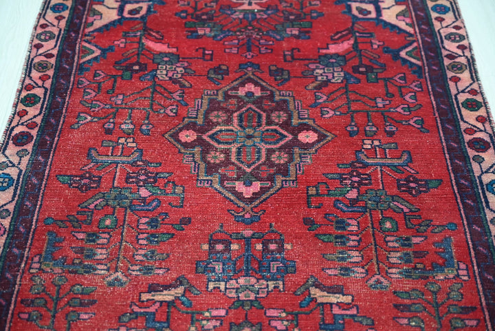 red Runner rug 3' 1" x 10' 2"