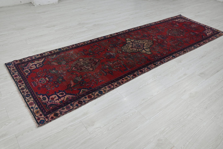 red Runner rug 3' 1" x 10' 2"