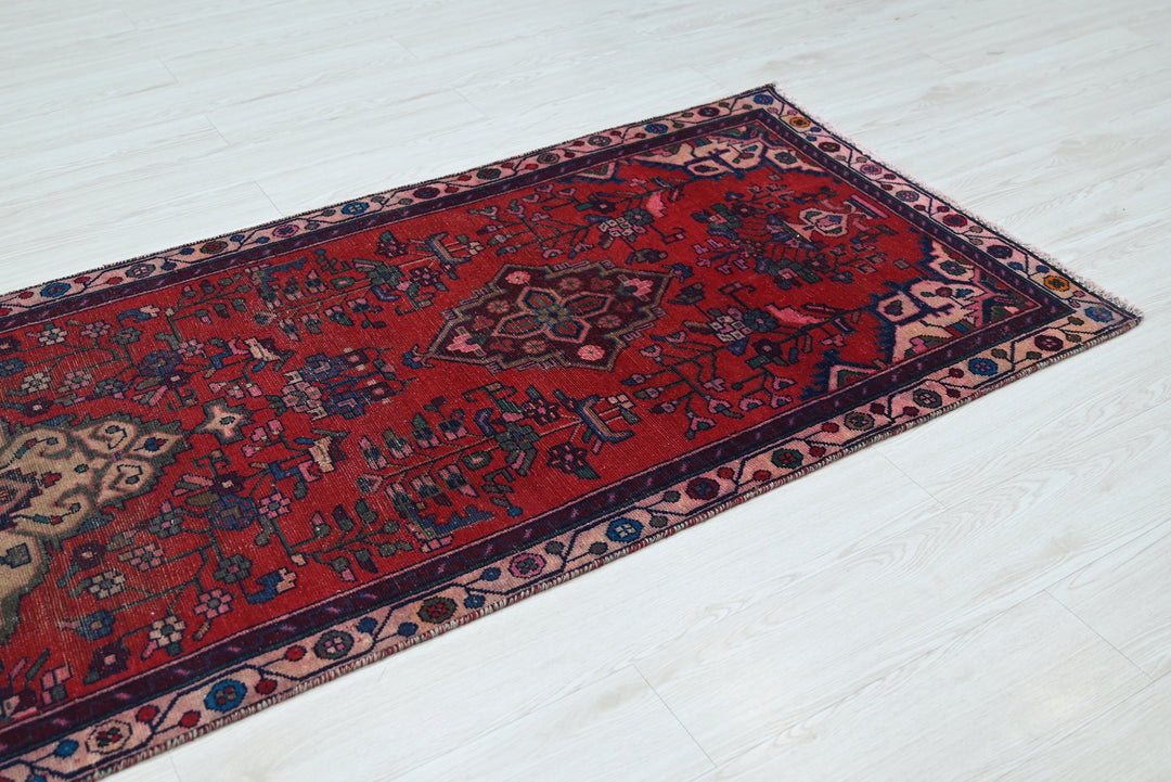 red Runner rug 3' 1" x 10' 2"