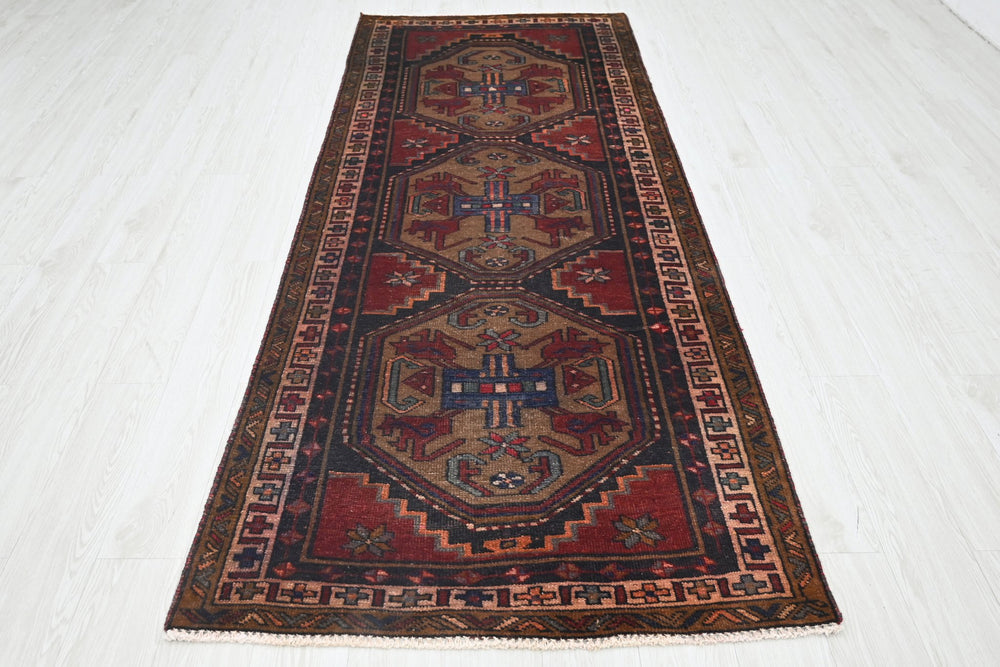 brown Medium rug 3' 7" x 9' 2"