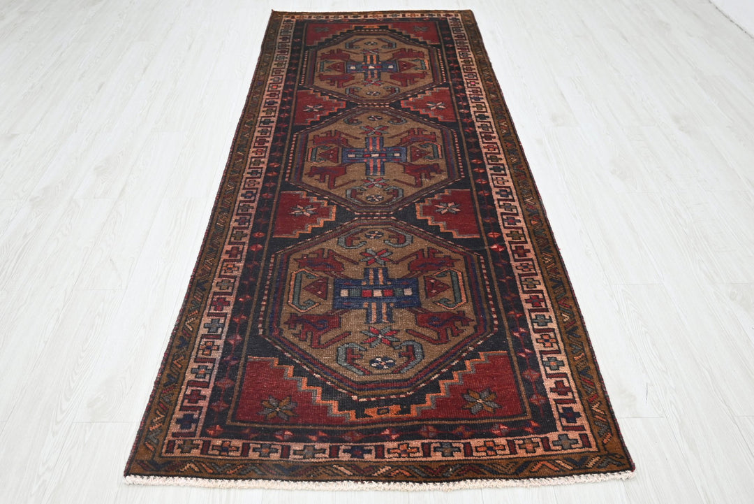 brown Medium rug 3' 7" x 9' 2"
