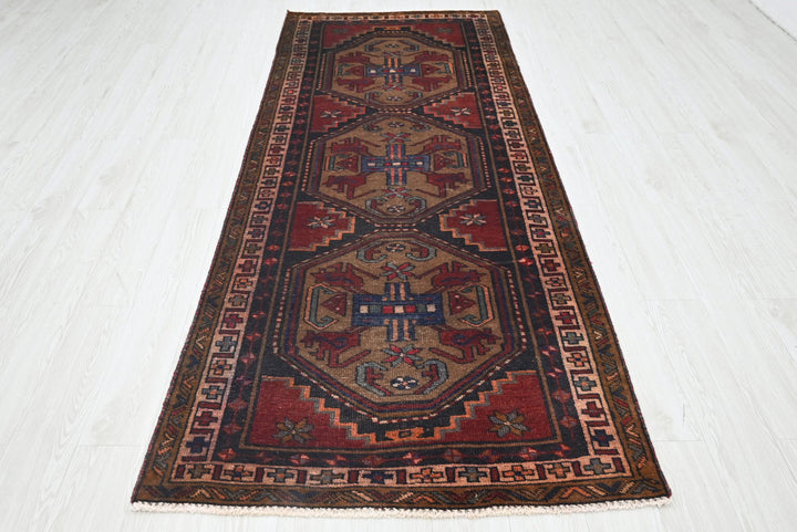 brown Medium rug 3' 7" x 9' 2"