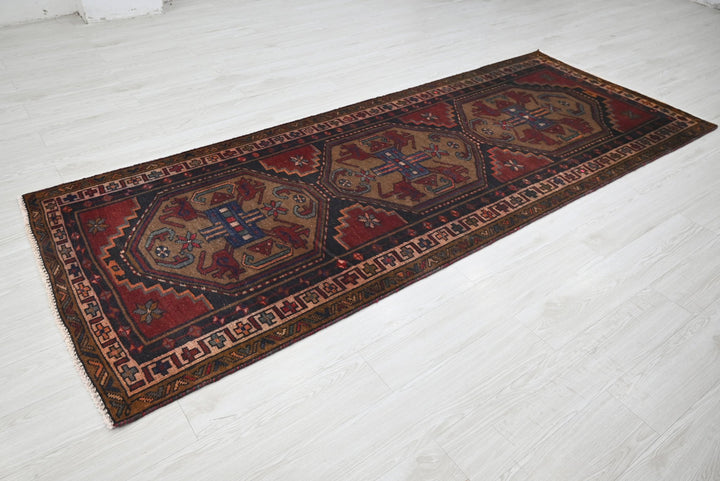 brown Medium rug 3' 7" x 9' 2"