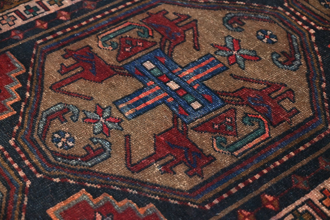 brown Medium rug 3' 7" x 9' 2"