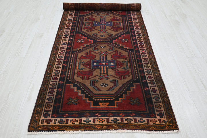 brown Medium rug 3' 7" x 9' 2"