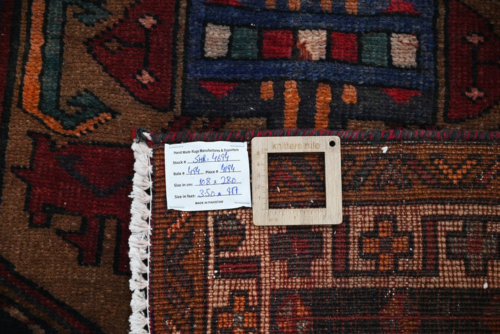 brown Medium rug 3' 7" x 9' 2"