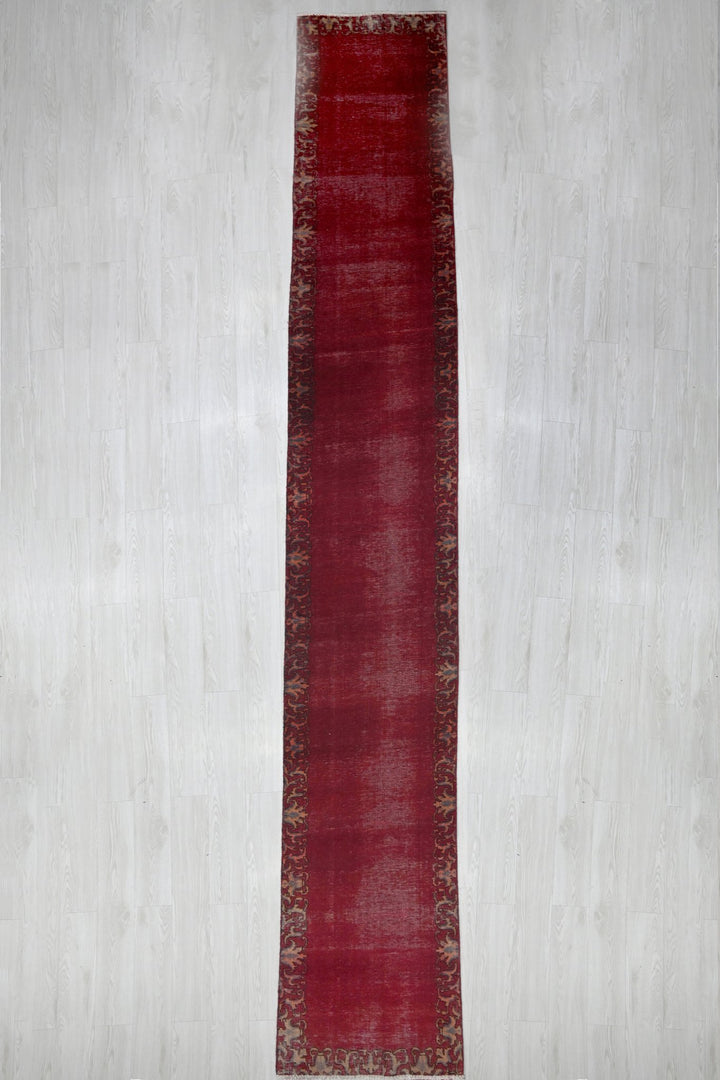 red Runner rug 2' 4" x 16' 7"