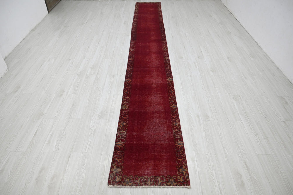 red Runner rug 2' 4" x 16' 7"