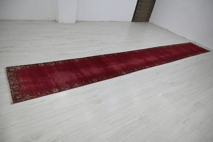 red Runner rug 2' 4" x 16' 7"
