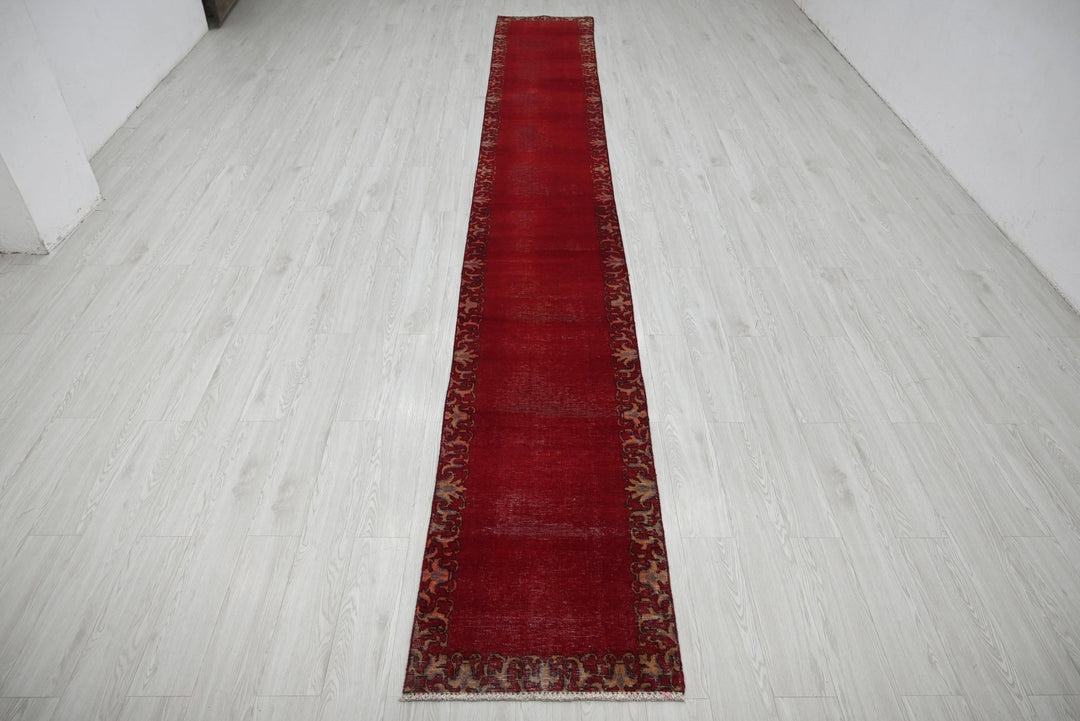 red Runner rug 2' 4" x 16' 7"