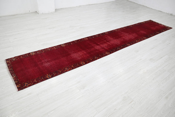 red Runner rug 2' 4" x 13' 0"