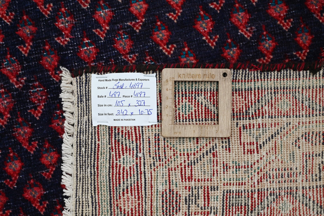 blue Runner rug 3' 5" x 10' 9"
