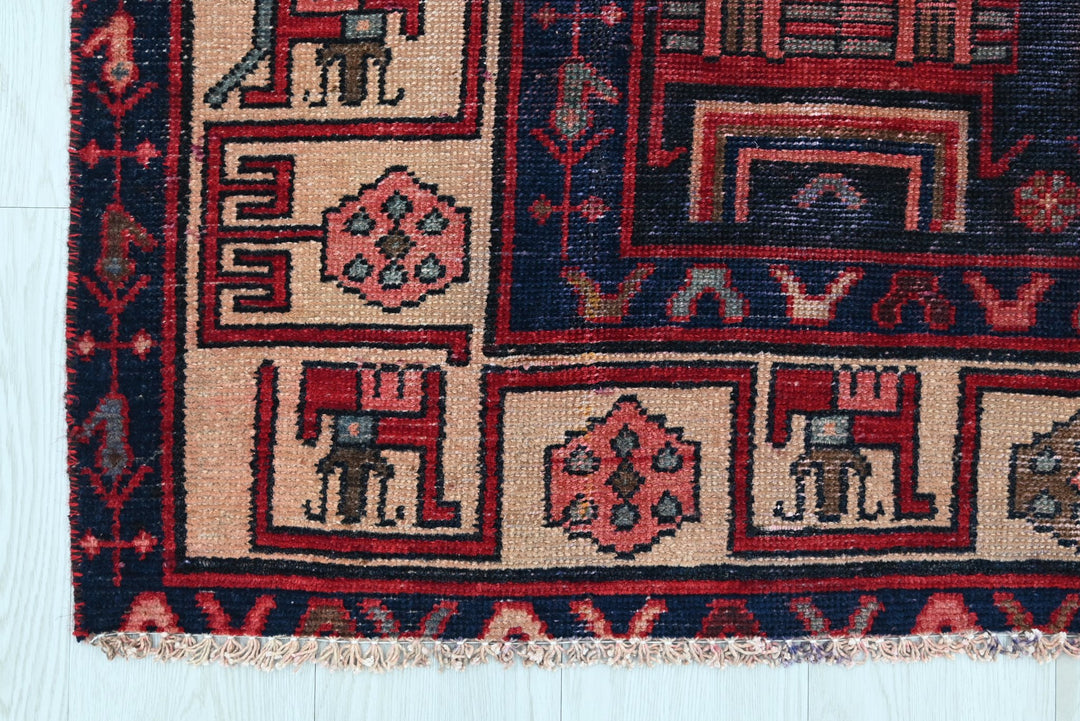blue Medium rug 4' 1" x 7' 5"