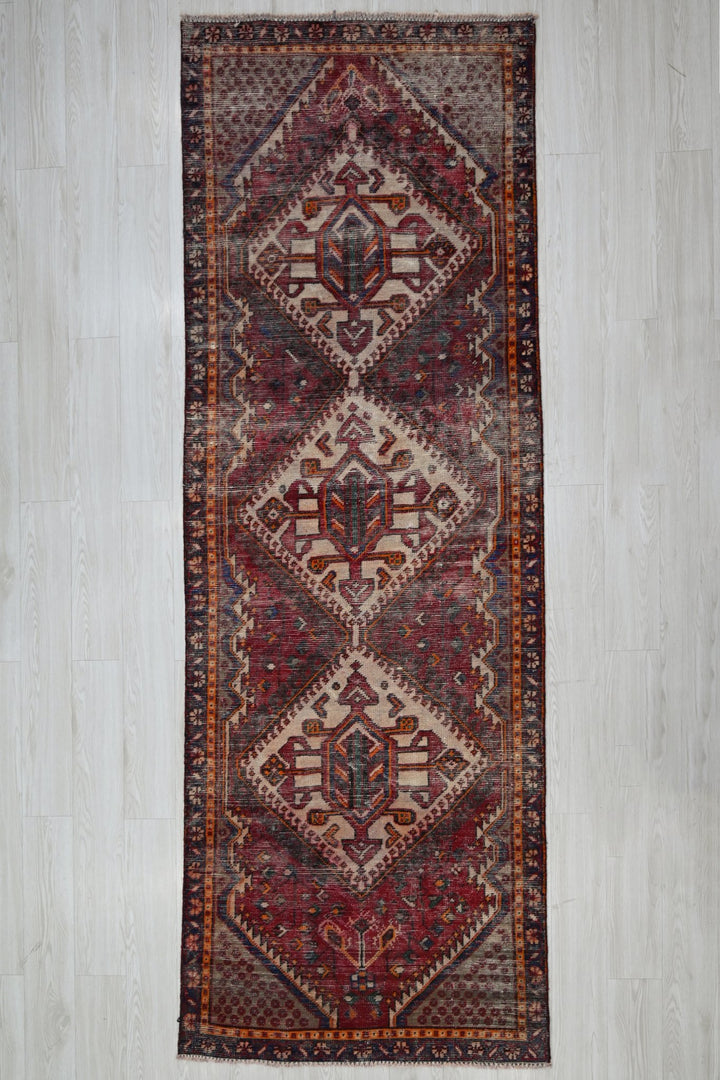red Runner rug 3' 3" x 9' 5"