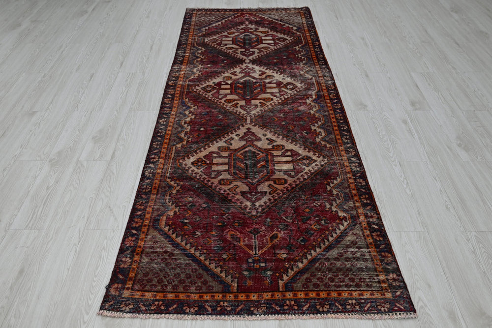 red Runner rug 3' 3" x 9' 5"