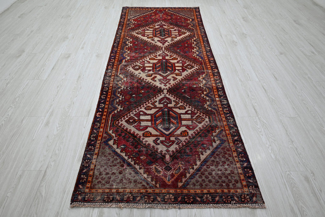 red Runner rug 3' 3" x 9' 5"