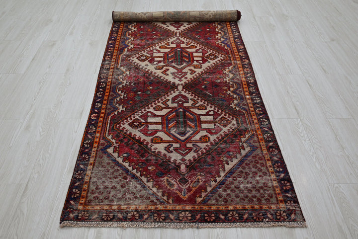 red Runner rug 3' 3" x 9' 5"