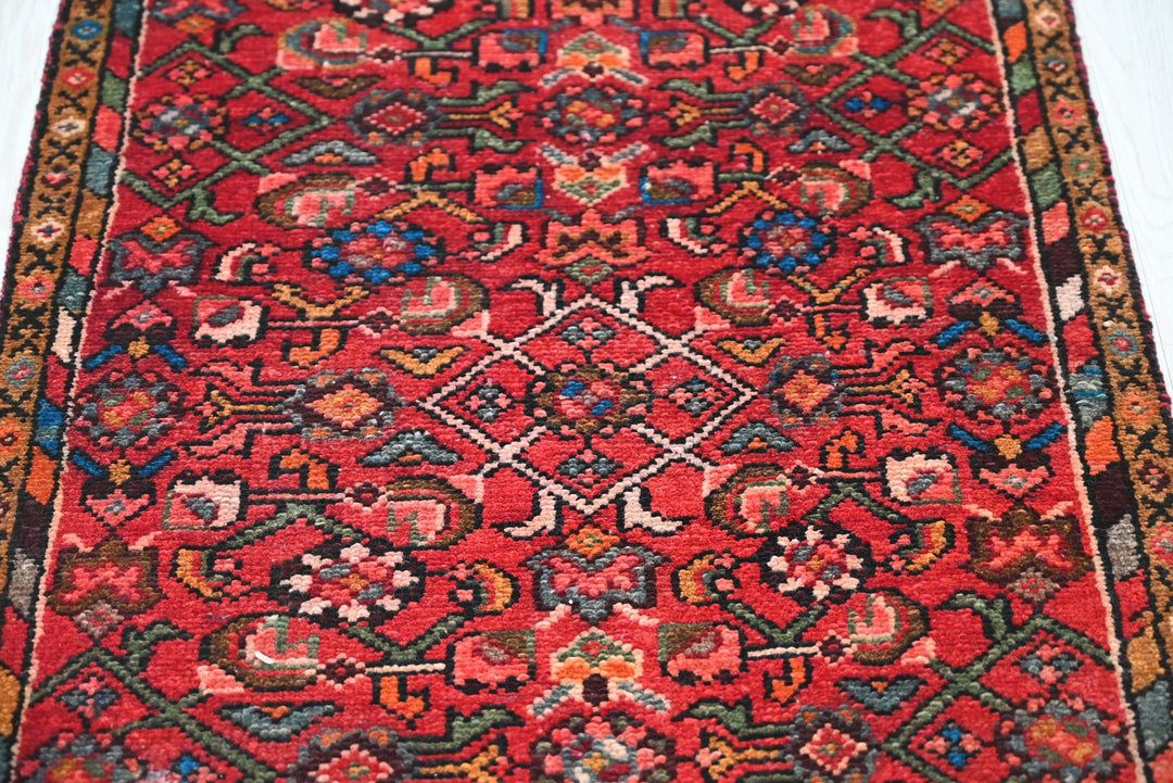red Runner rug 2' 2" x 9' 6"