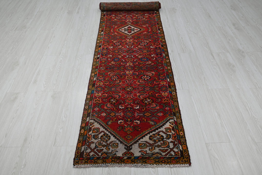 red Runner rug 2' 2" x 9' 6"