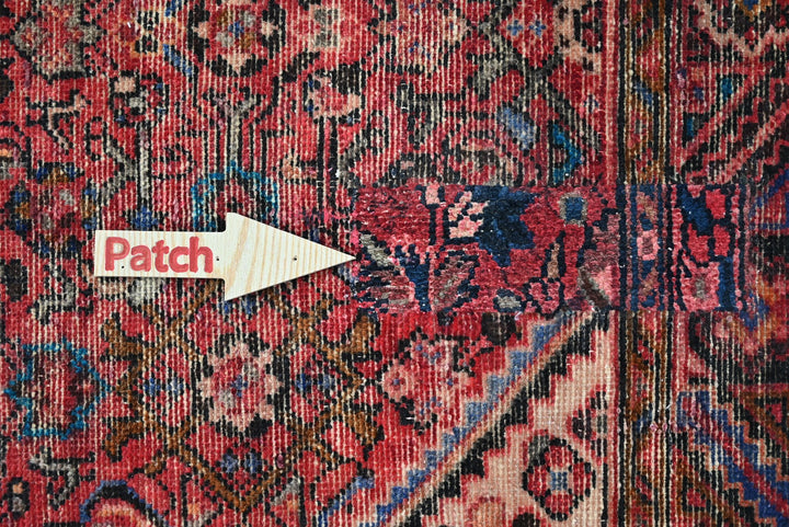 red Large rug 4' 10" x 10' 9"