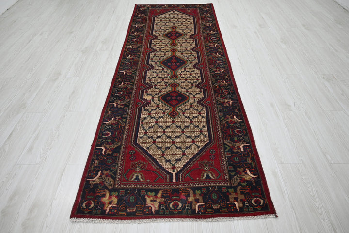 brown Runner rug 3' 3" x 9' 8"