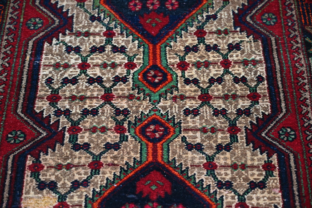 brown Runner rug 3' 3" x 9' 8"