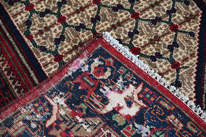 brown Runner rug 3' 3" x 9' 8"