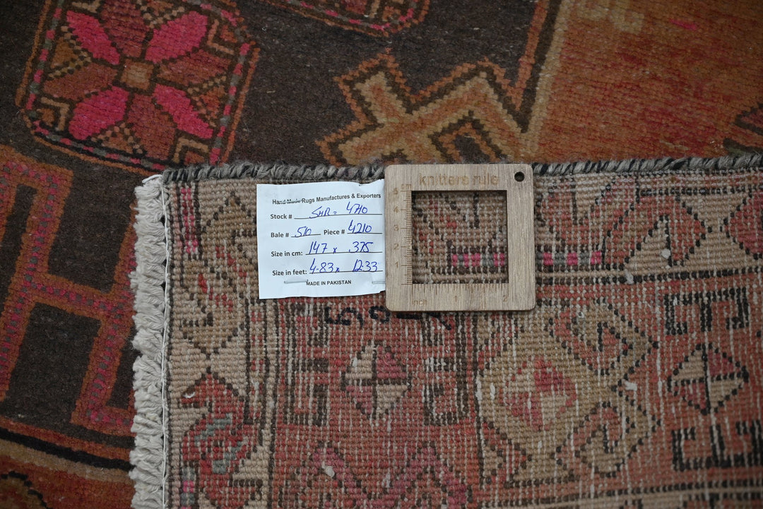 brown Oversized rug 4' 10" x 12' 4"