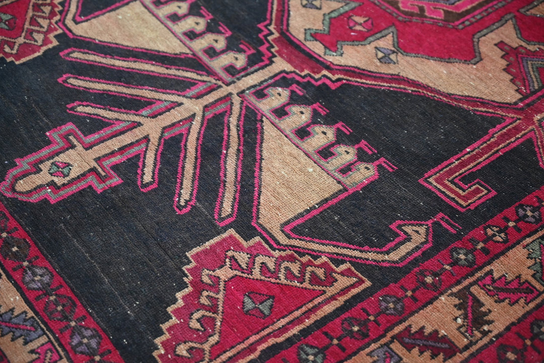 black Runner rug 4' 5" x 10' 3"