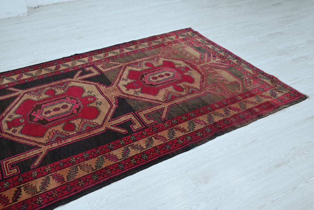 black Runner rug 4' 5" x 10' 3"
