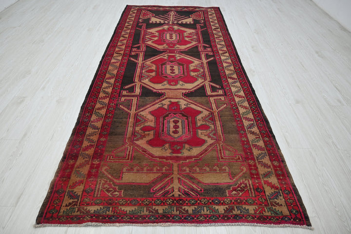 black Runner rug 4' 5" x 10' 3"
