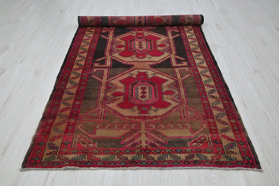 black Runner rug 4' 5" x 10' 3"