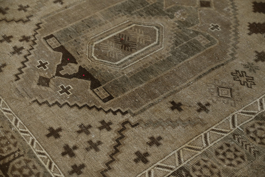 brown Runner rug 4' 0" x 13' 1"