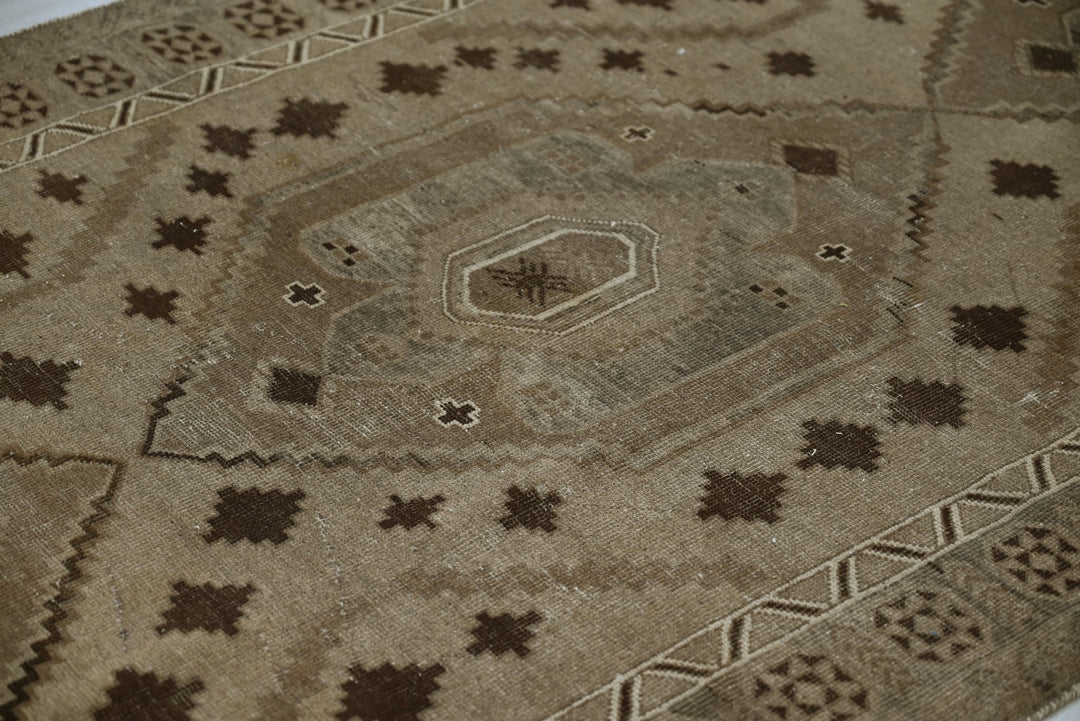 brown Runner rug 4' 0" x 13' 1"