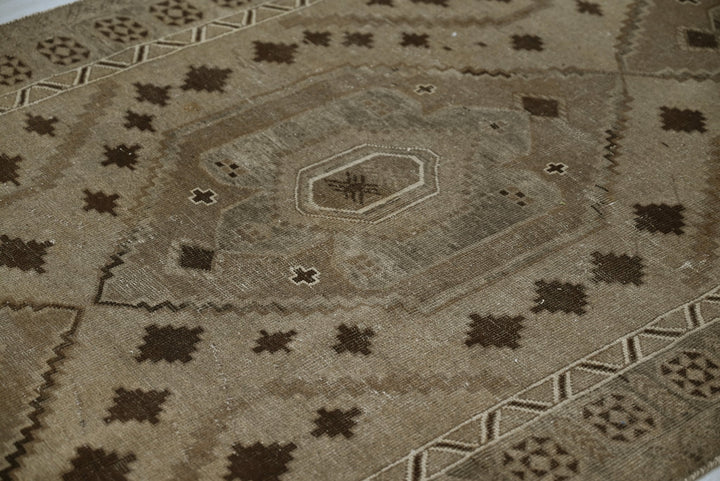 brown Runner rug 4' 0" x 13' 1"