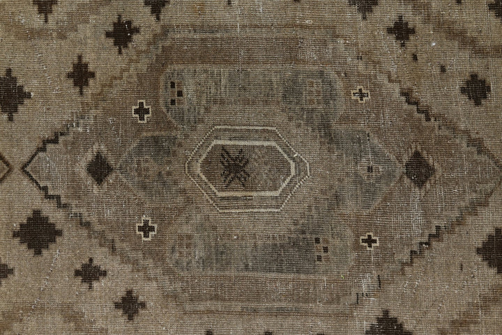brown Runner rug 4' 0" x 13' 1"