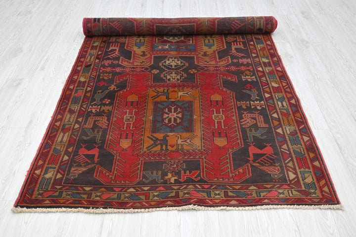 black Runner rug 4' 5" x 10' 1"