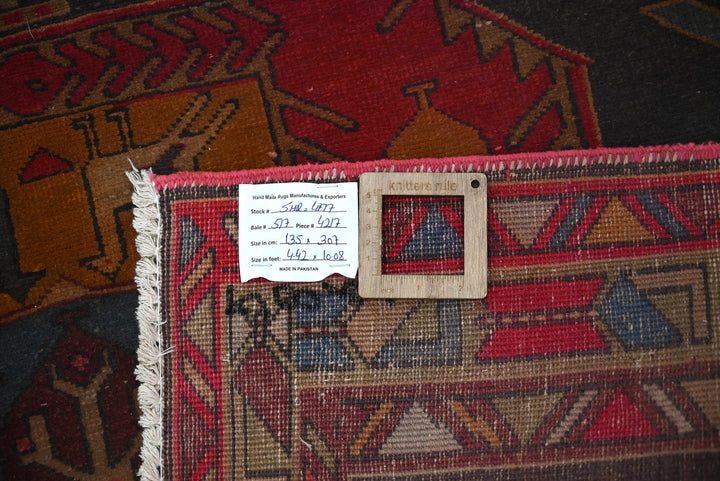 black Runner rug 4' 5" x 10' 1"