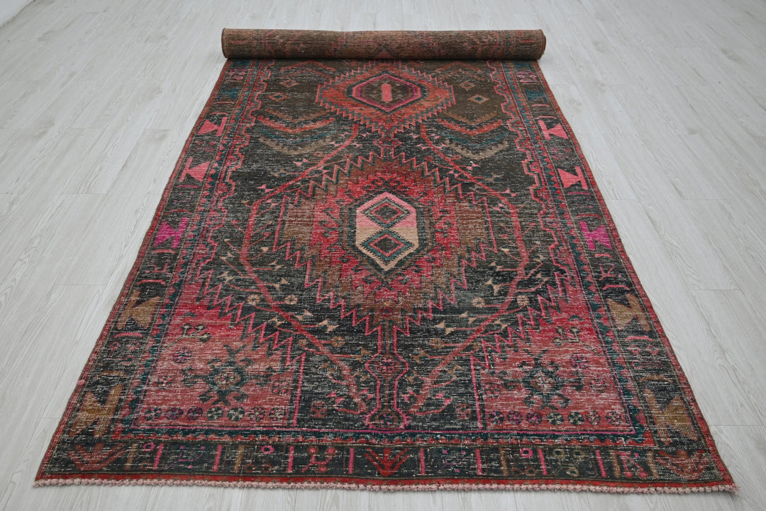 brown Oversized rug 5' 0" x 12' 1"