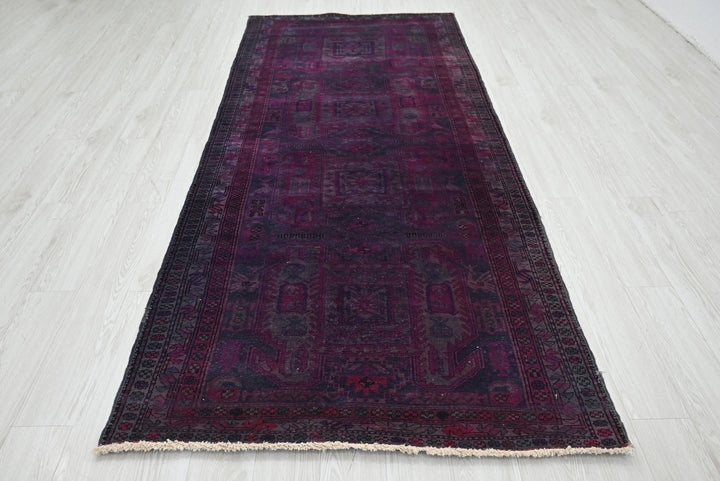 purple Runner rug 4' 1" x 9' 6"