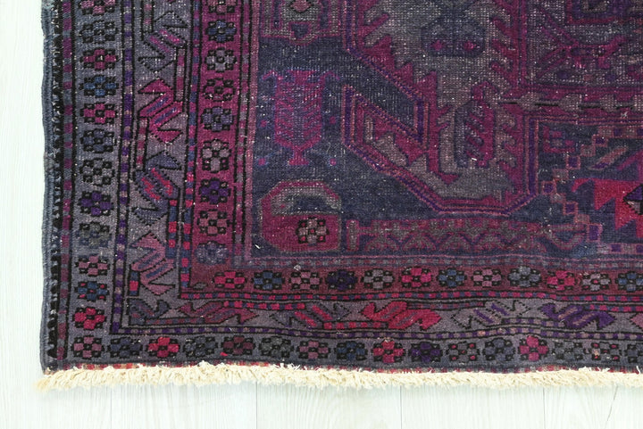 purple Runner rug 4' 1" x 9' 6"