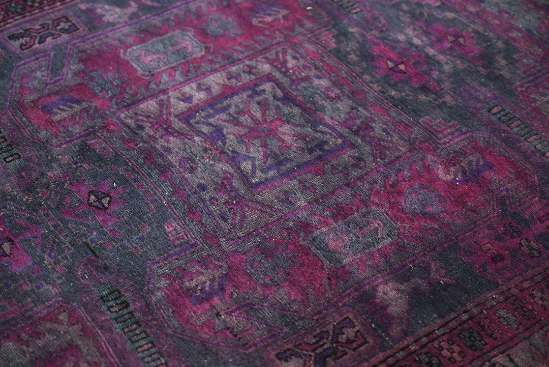 purple Runner rug 4' 1" x 9' 6"