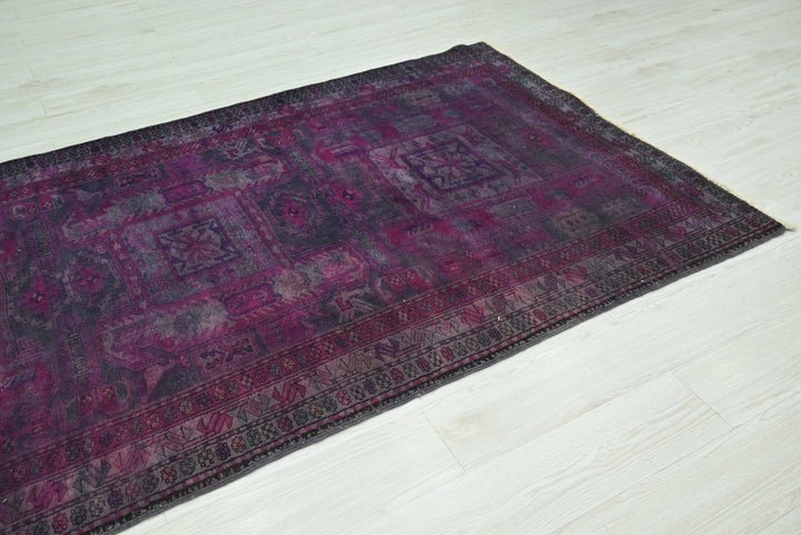 purple Runner rug 4' 1" x 9' 6"