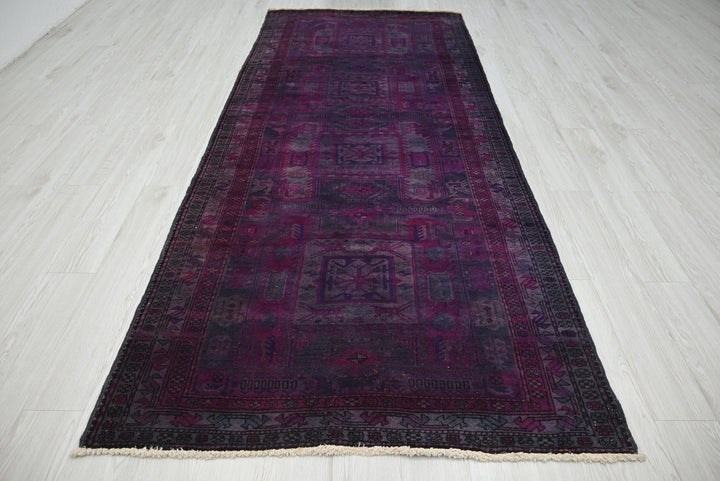 purple Runner rug 4' 1" x 9' 6"