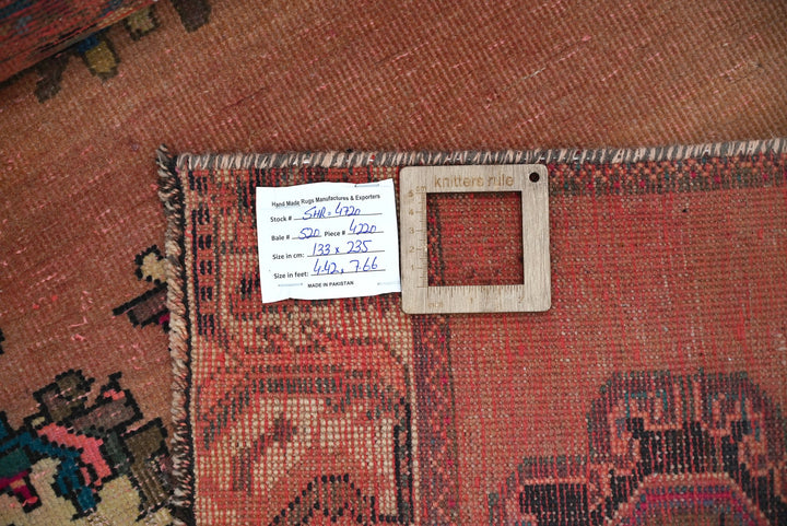 orange Medium rug 4' 4" x 7' 9"