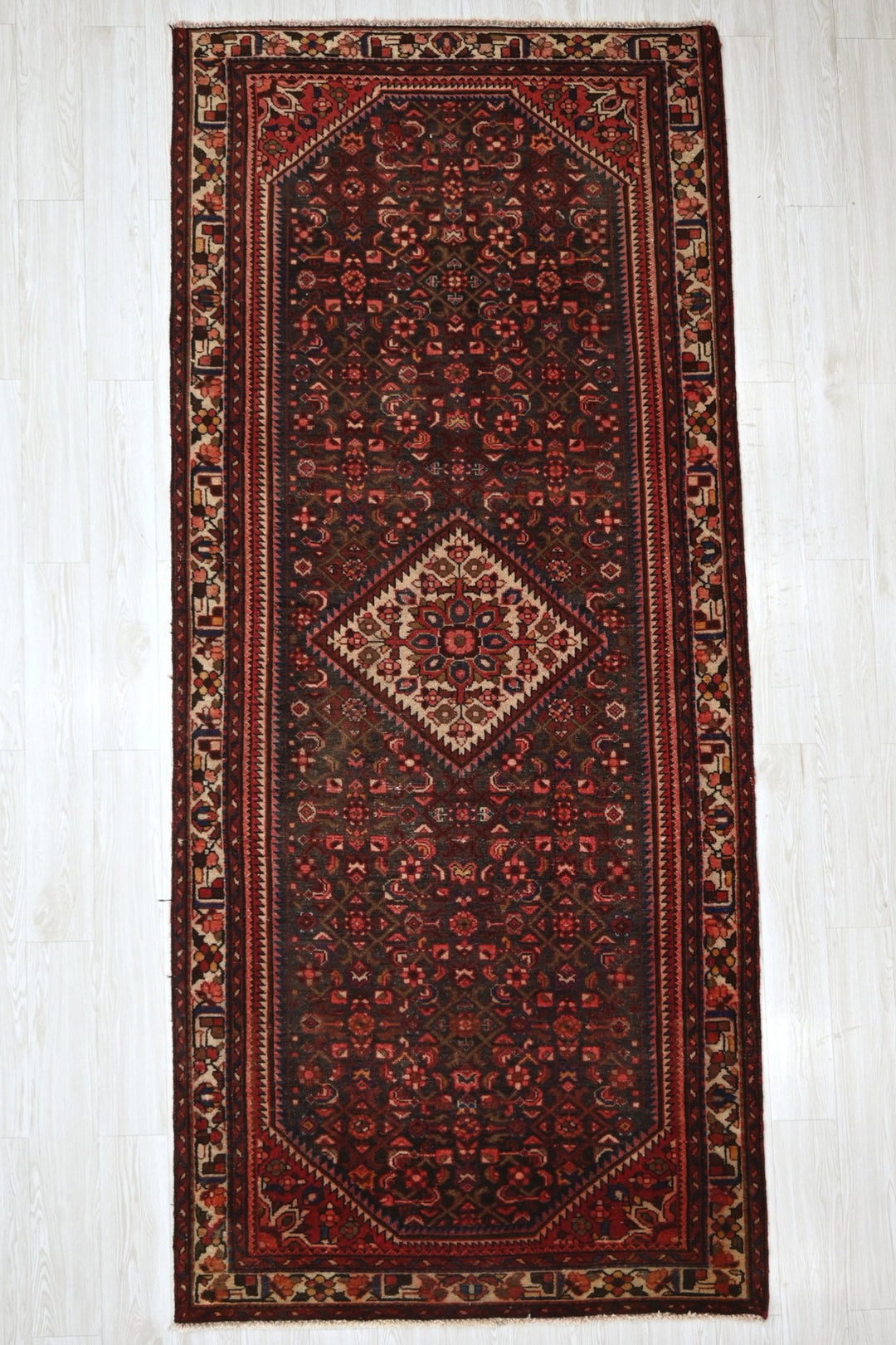 black Runner rug 4' 4" x 10' 6"