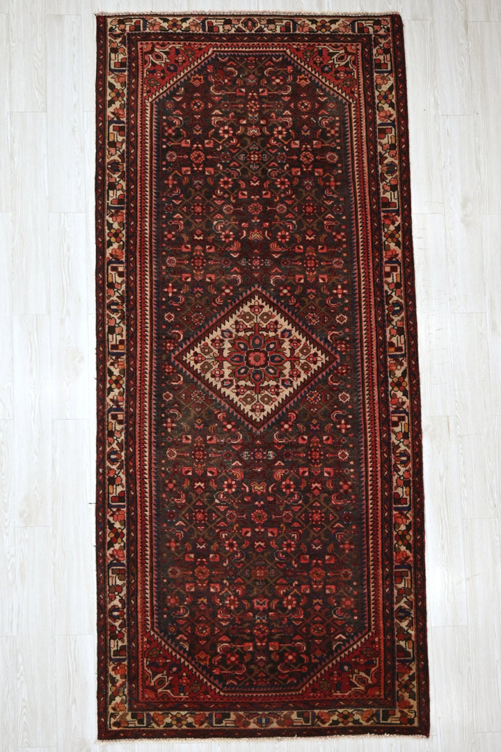 black Runner rug 4' 4" x 10' 6"