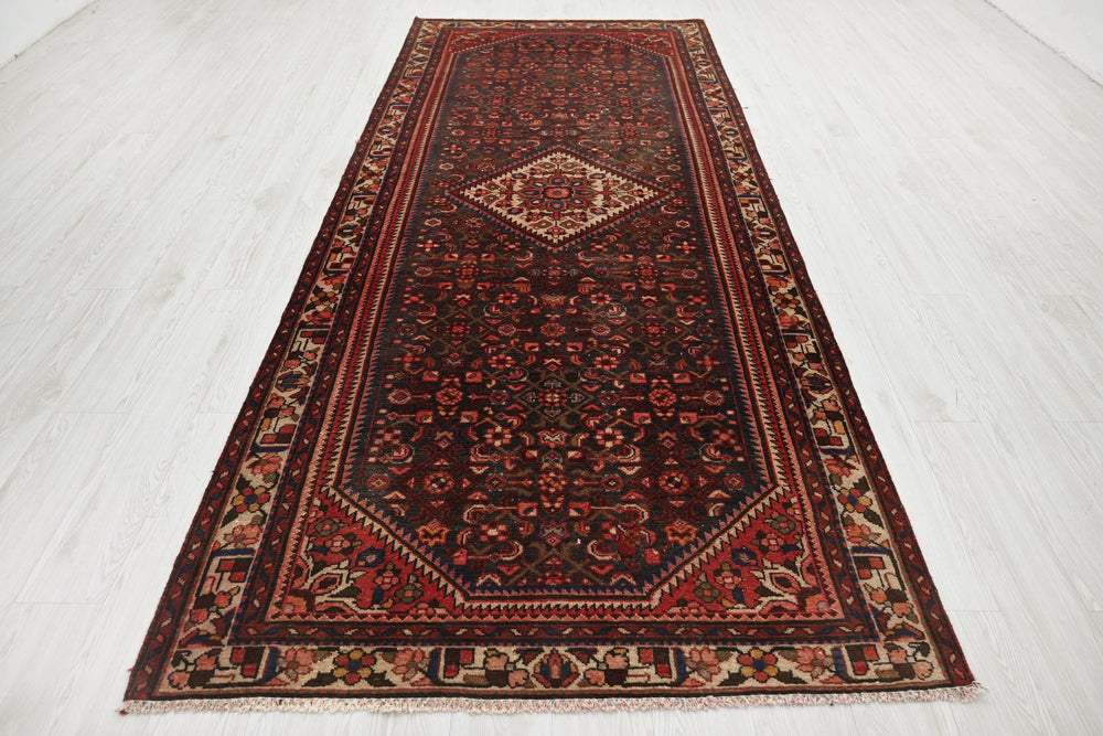 black Runner rug 4' 4" x 10' 6"